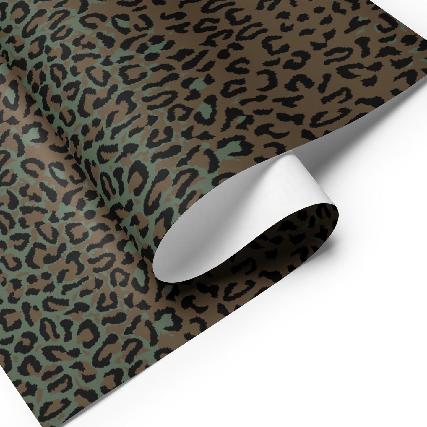 Leopard Spot Camo Wrapping Paper _ Concealing Coloration