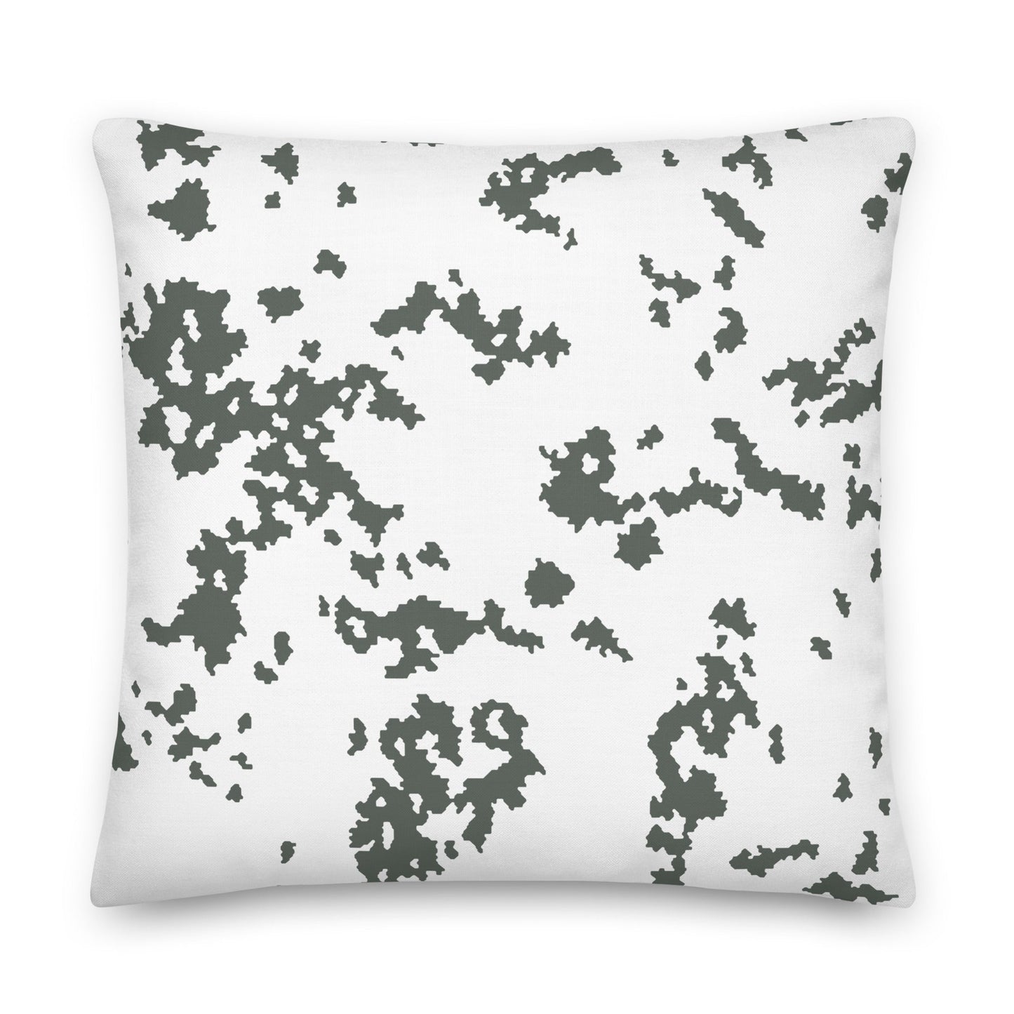 M05 Snow Camo 22" Throw Pillow _ Concealing Coloration