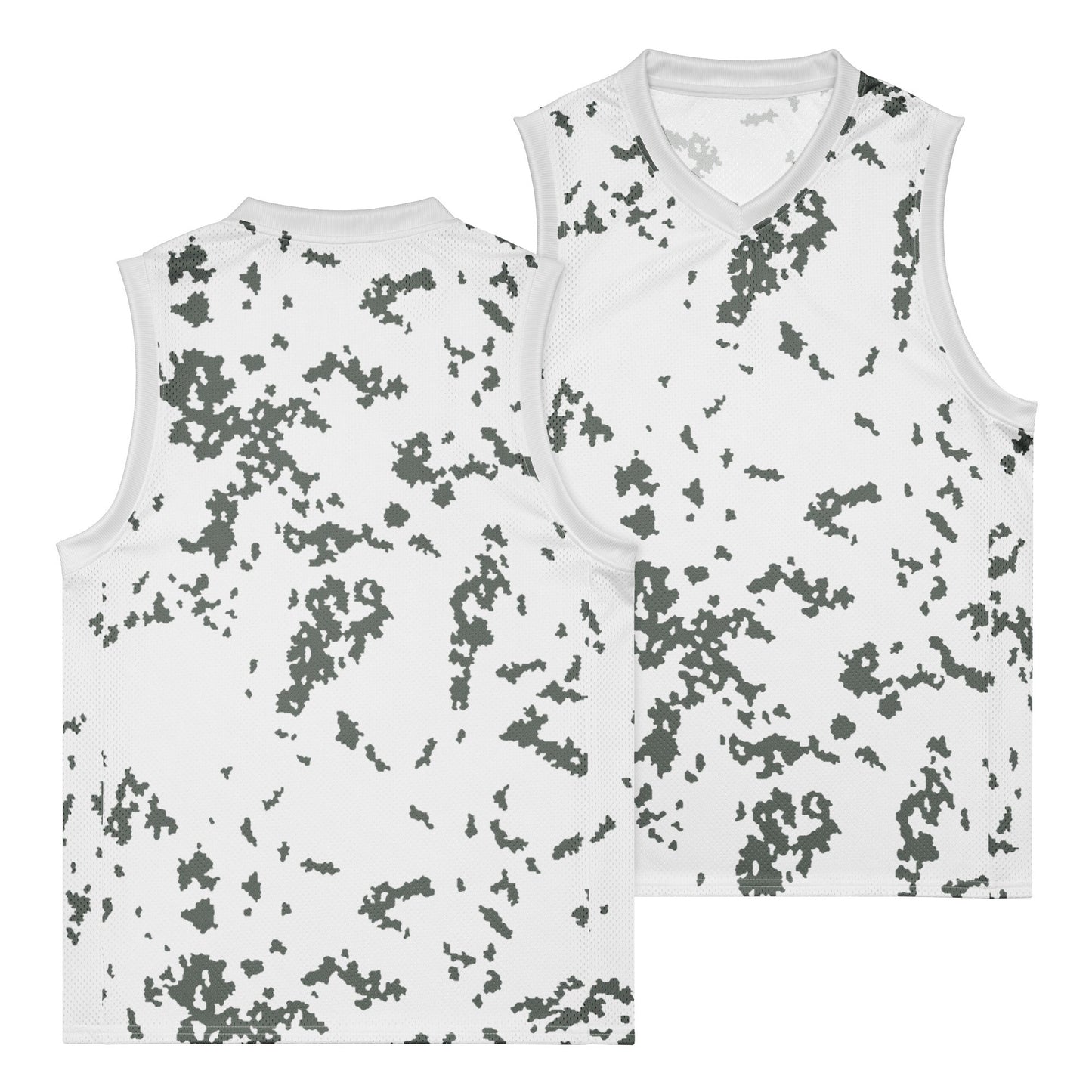 M05 Snow Camo Basketball Jersey - Concealing Coloration