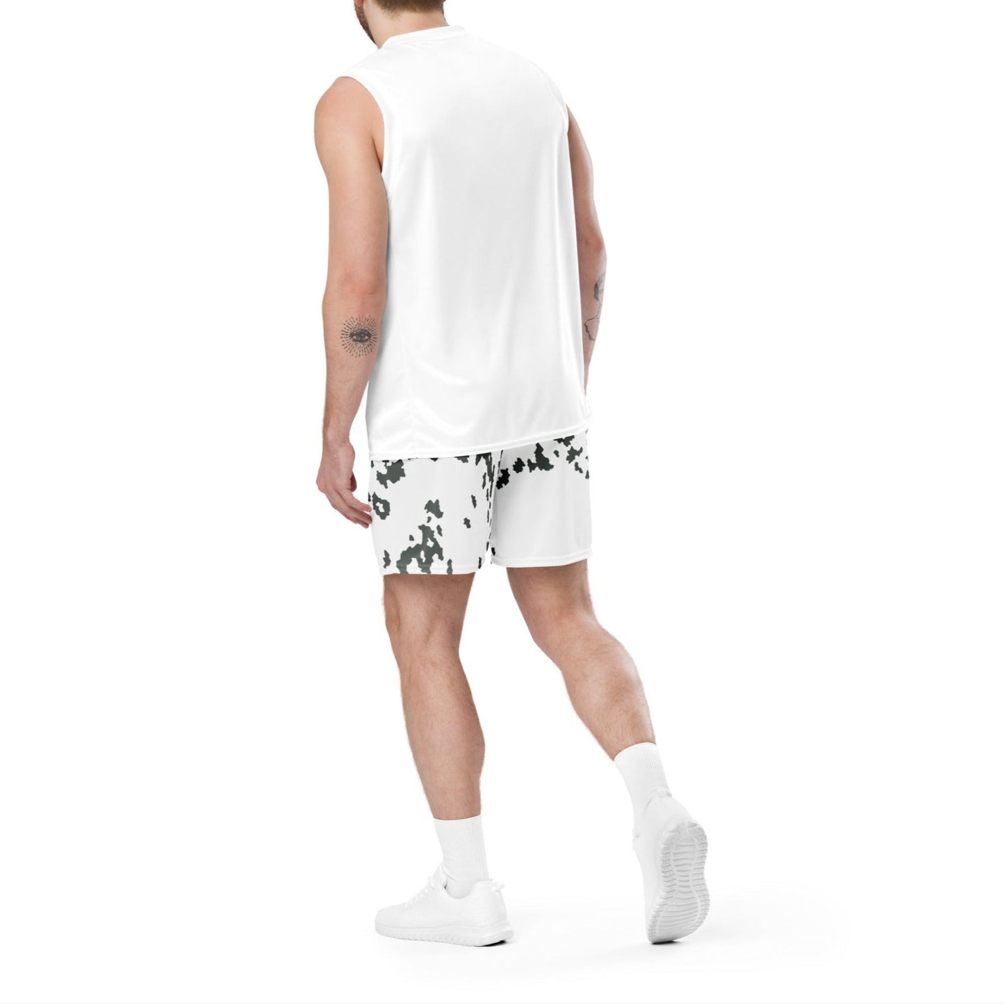 M05 Snow Camo Basketball Shorts _ Concealing Coloration