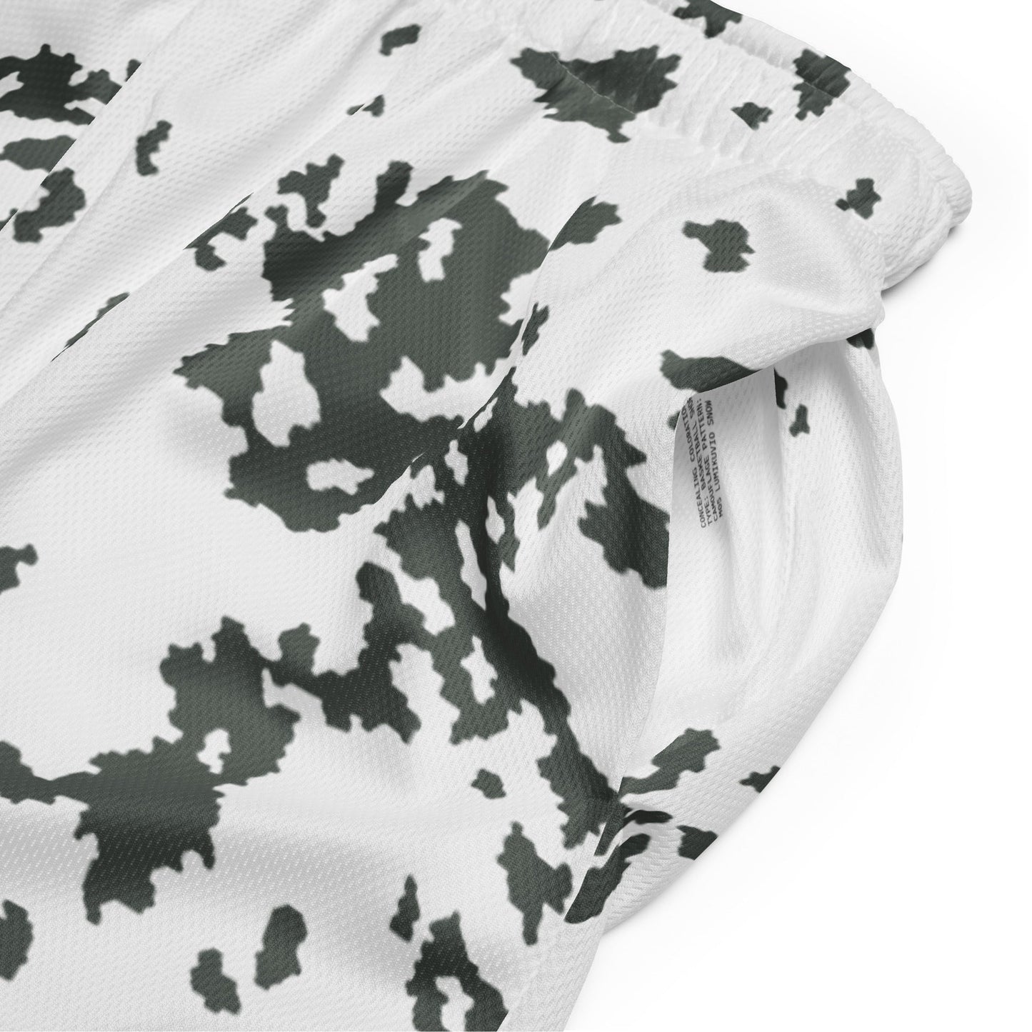 M05 Snow Camo Basketball Shorts _ Concealing Coloration