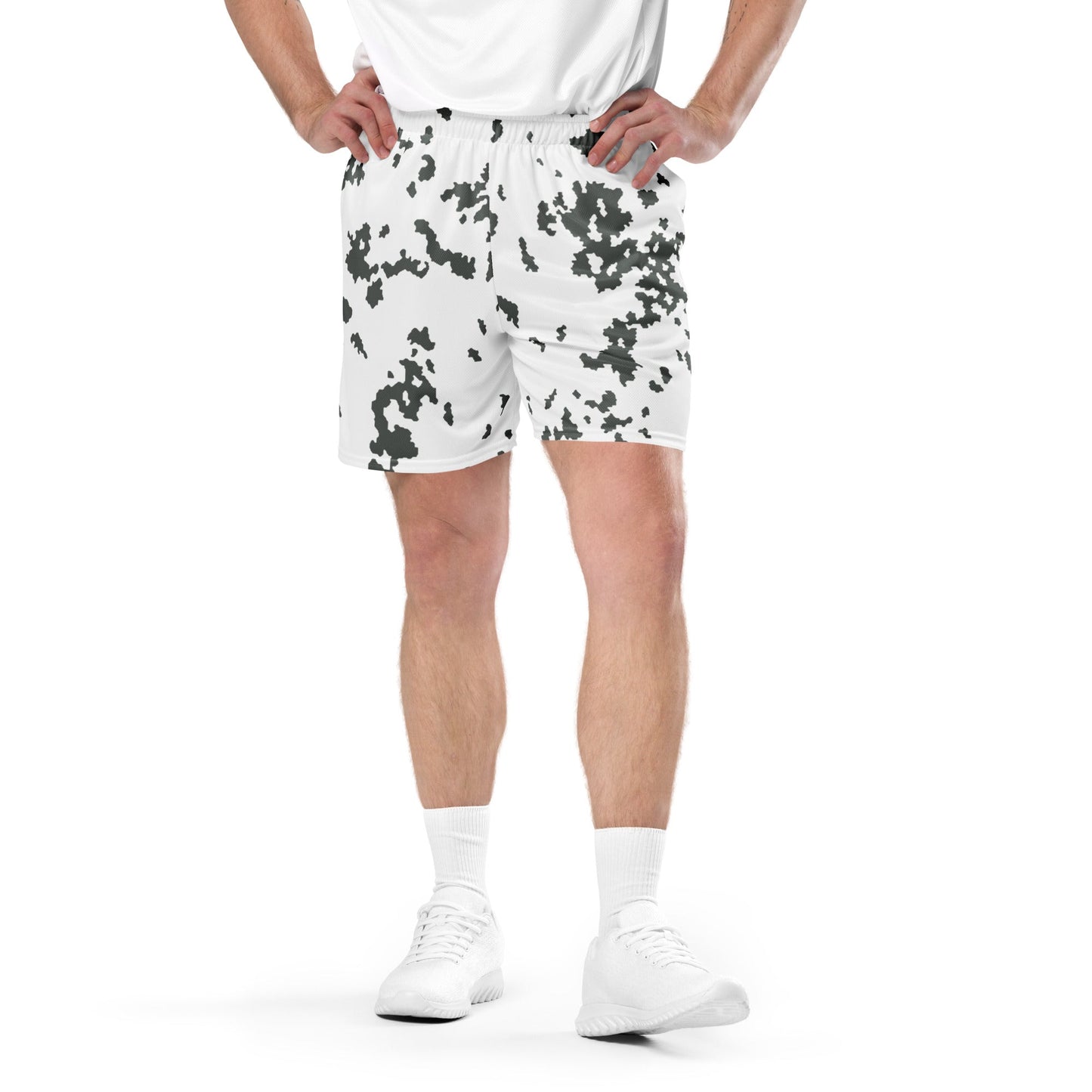 M05 Snow Camo Basketball Shorts _ Concealing Coloration