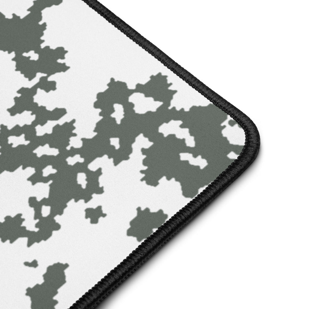 M05 Snow Camo Desk Mat Mouse Pad Gray White Digital