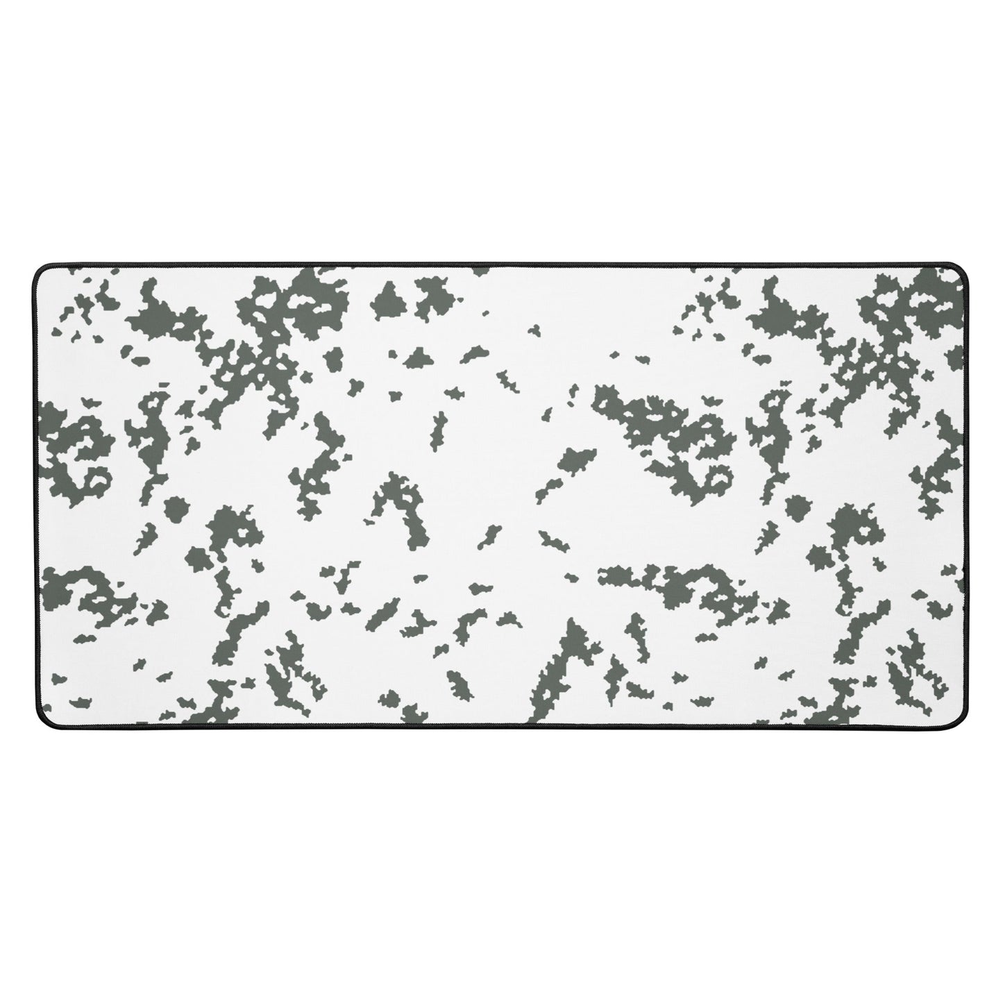 M05 Snow Camo Desk Mat Wide Mouse Pad White Background