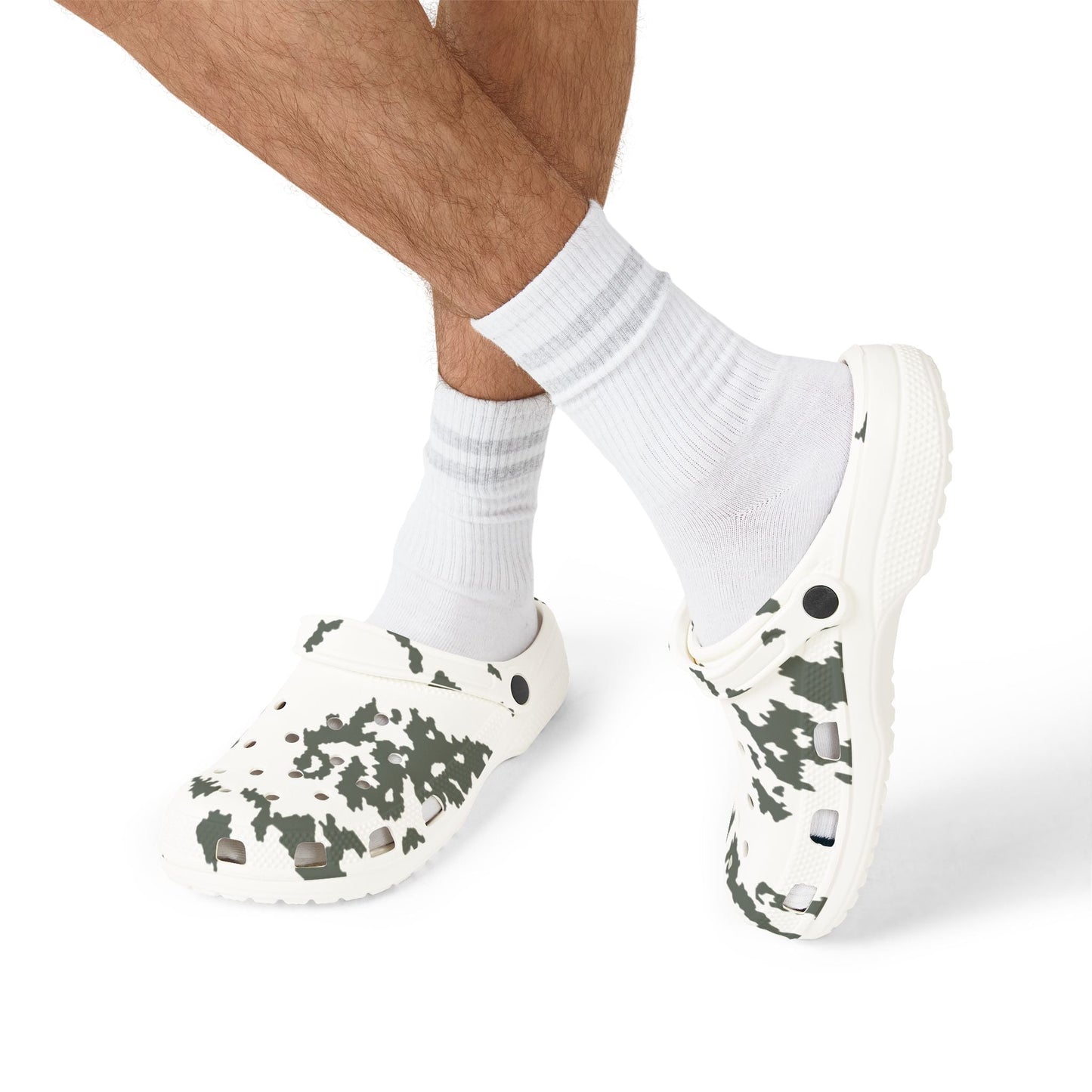 M05 Snow Camo EVA Clog _ Concealing Coloration
