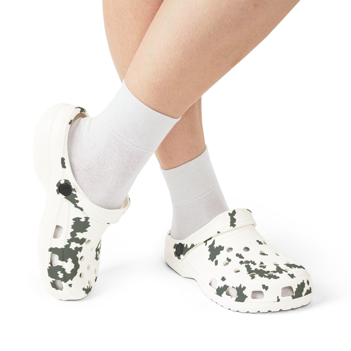 M05 Snow Camo EVA Clog _ Concealing Coloration