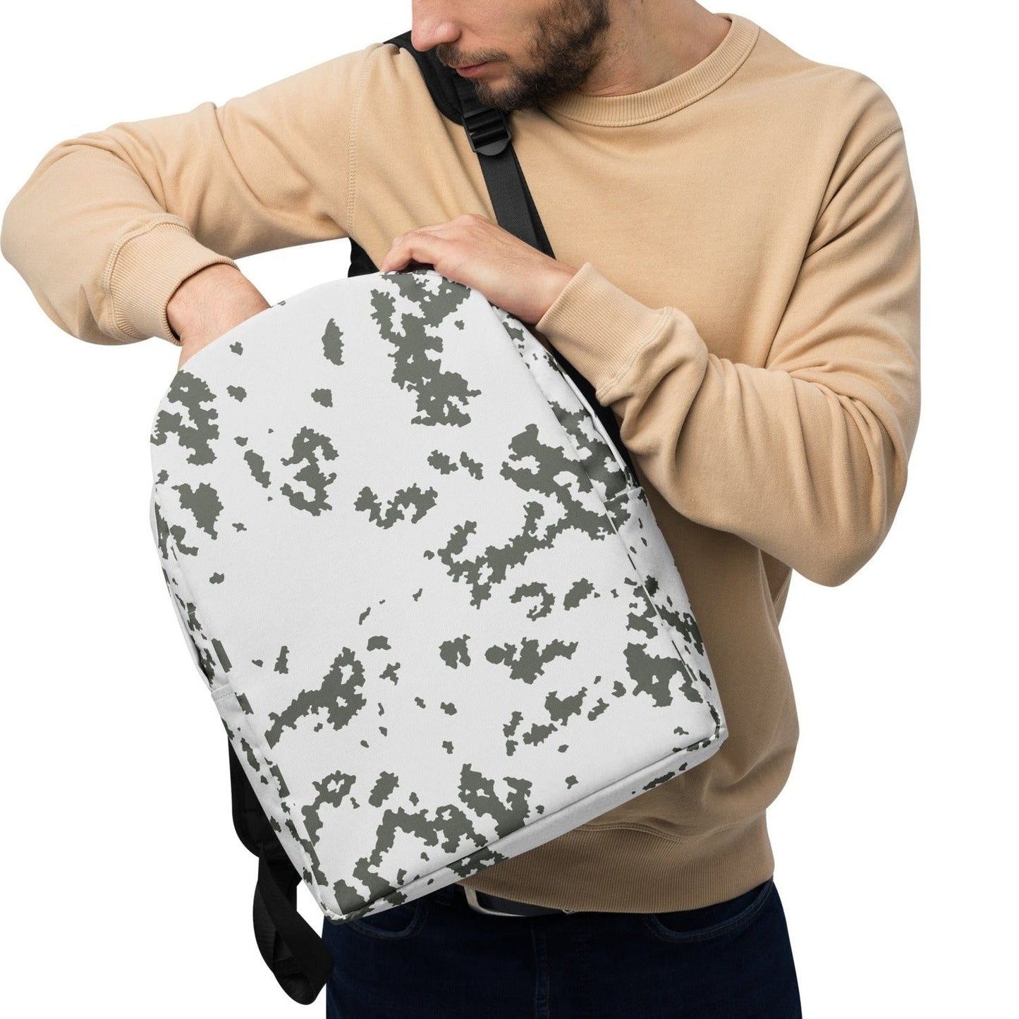 M05 Snow Camo Laptop Backpack - Concealing Coloration