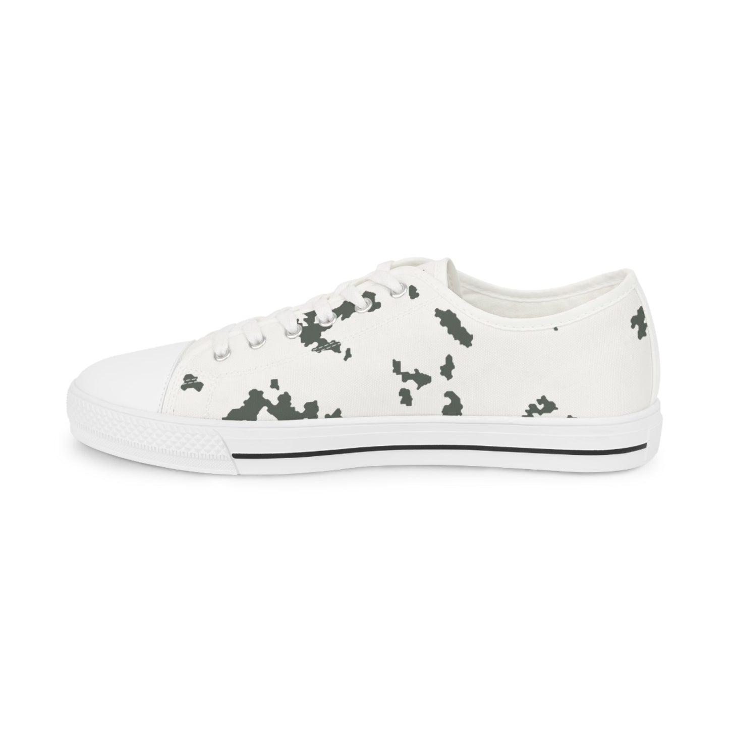 M05 Snow Camo Men's Low Top Sneakers - Concealing Coloration
