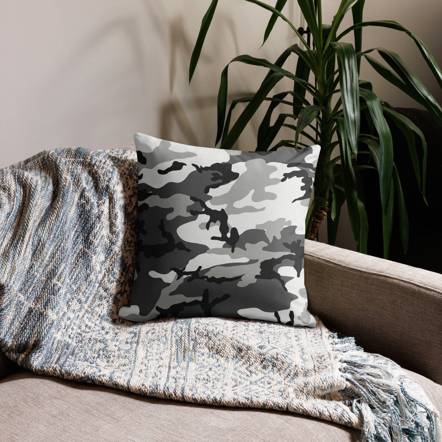 M81 Urban Camo 18" Throw Pillow _ Concealing Coloration