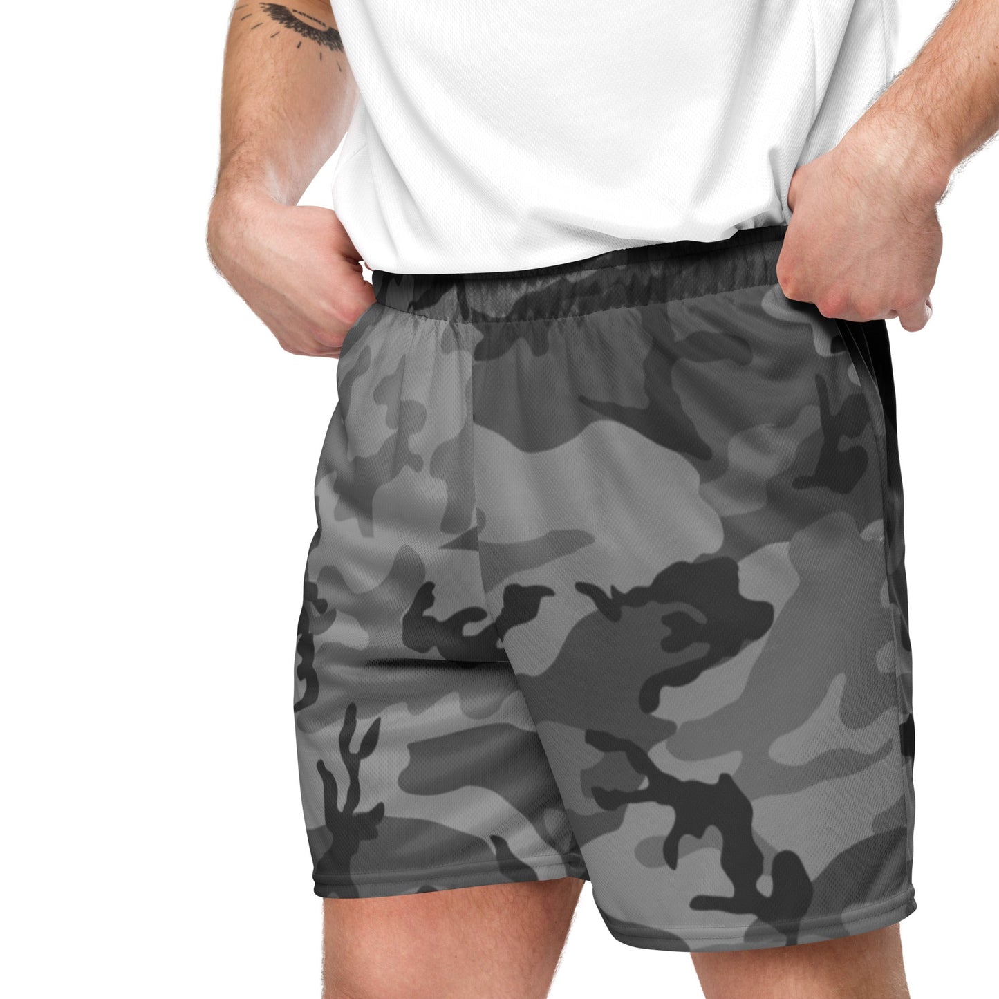 M81 Urban Camo Basketball Shorts (Gray-Dominant) _ Concealing Coloration