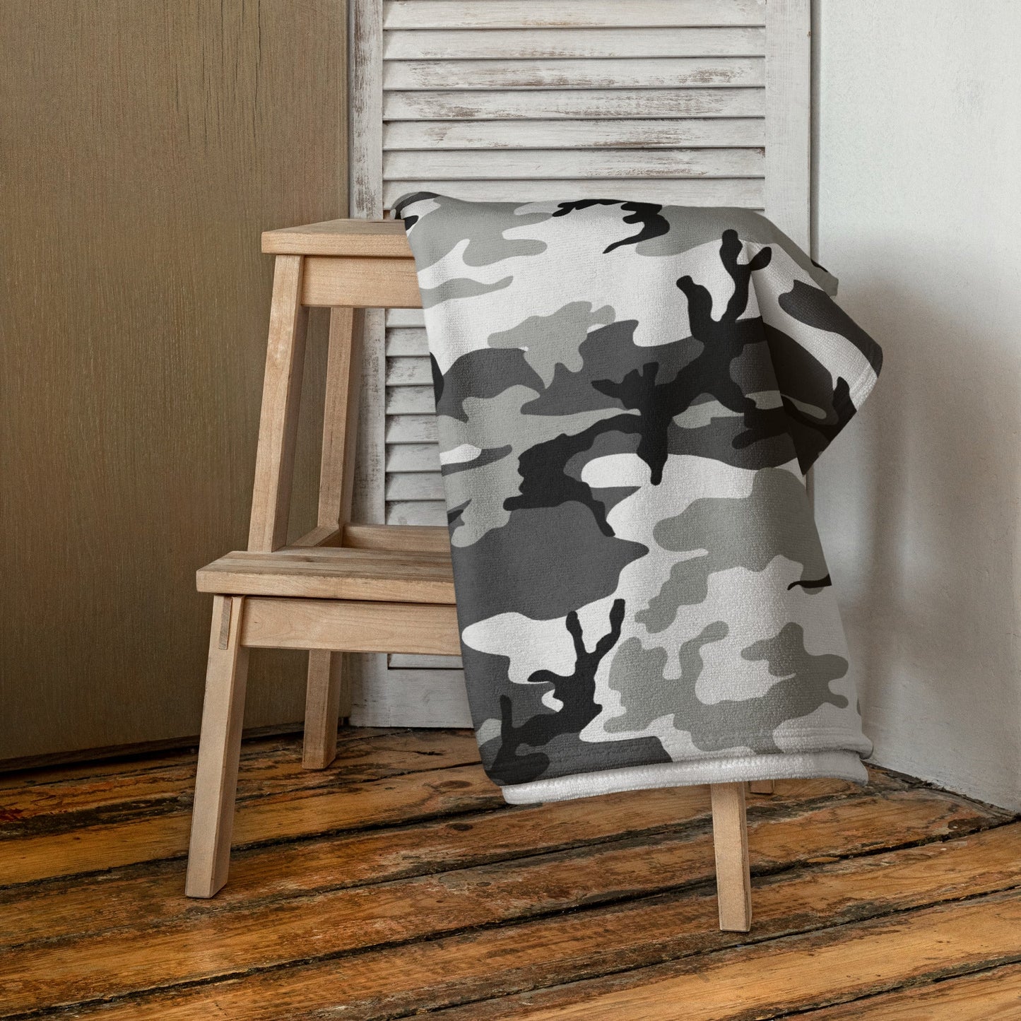 M81 Urban Camo Bath Towel _ Concealing Coloration