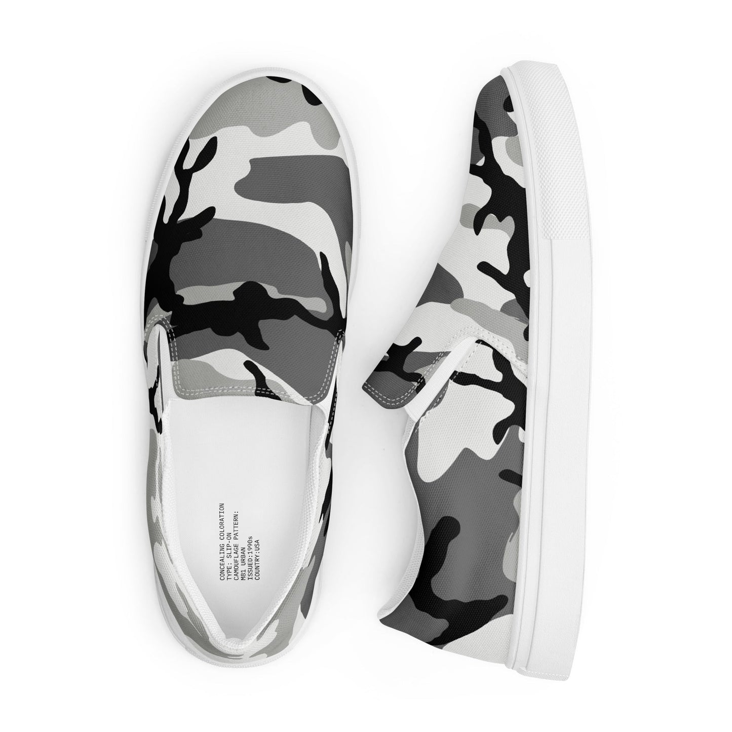 M81 Urban Camo Men's Slip-On Sneaker _ Concealing Coloration