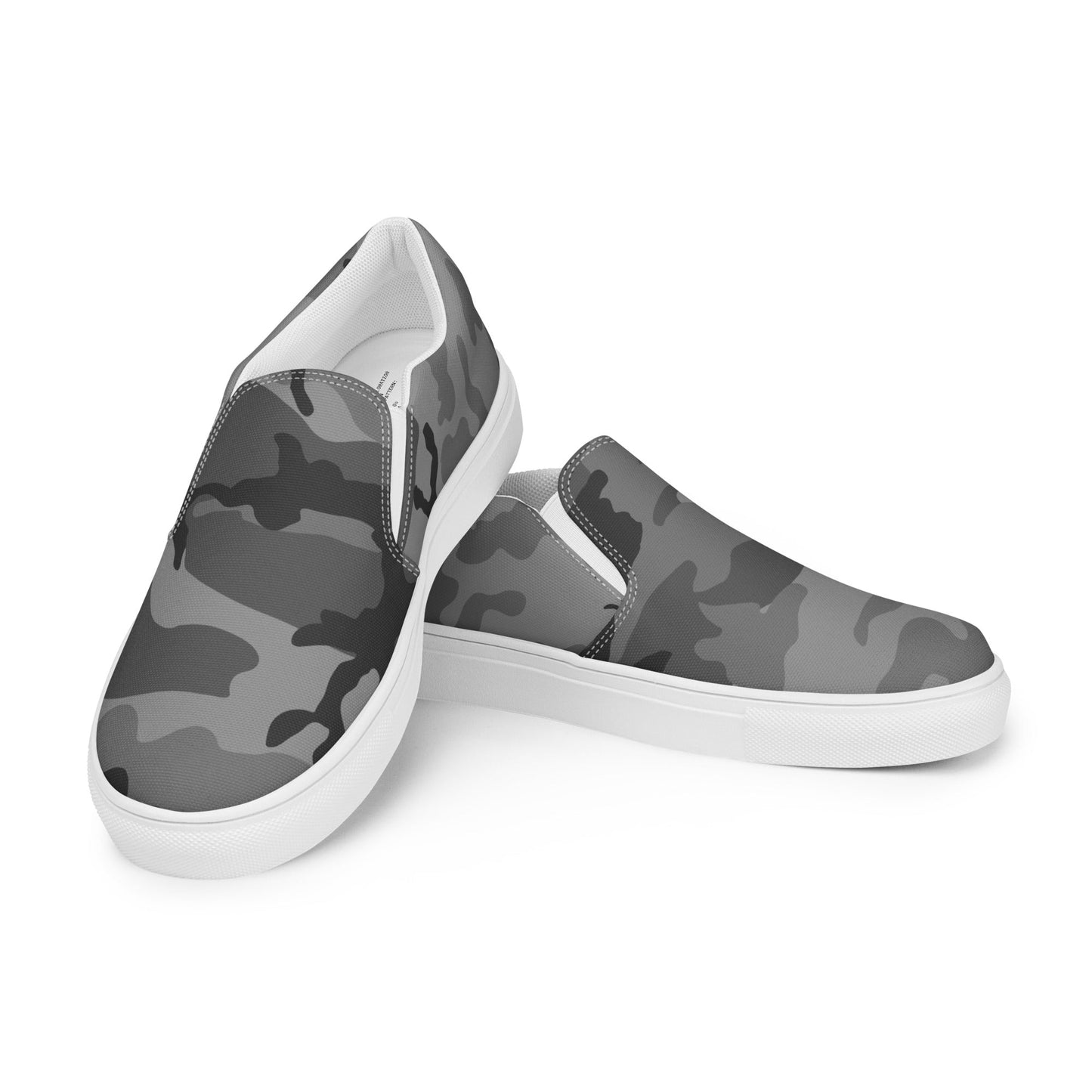 M81 Urban Camo Men's Slip-On Sneaker (Gray-Dominant) - Concealing Coloration