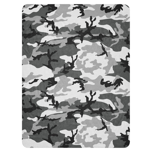M81 Urban Camo Sherpa Blanket 60” × 80” - Concealing Coloration