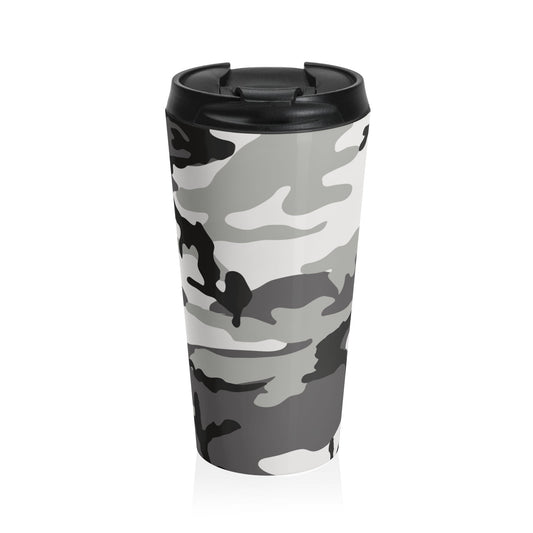 M81 Urban Camo Stainless Steel 15oz Travel Mug - Concealing Coloration