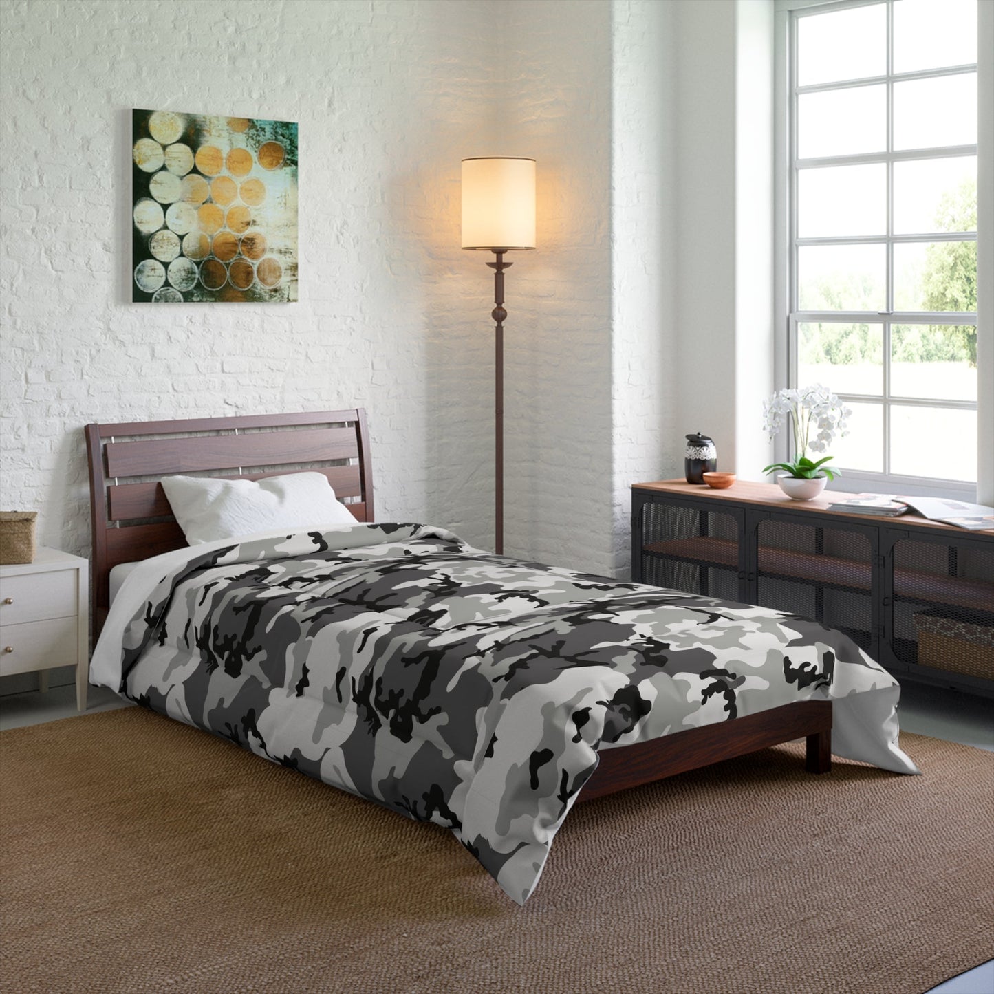 M81 Urban Camo Twin Bed Comforter _ Concealing Coloration