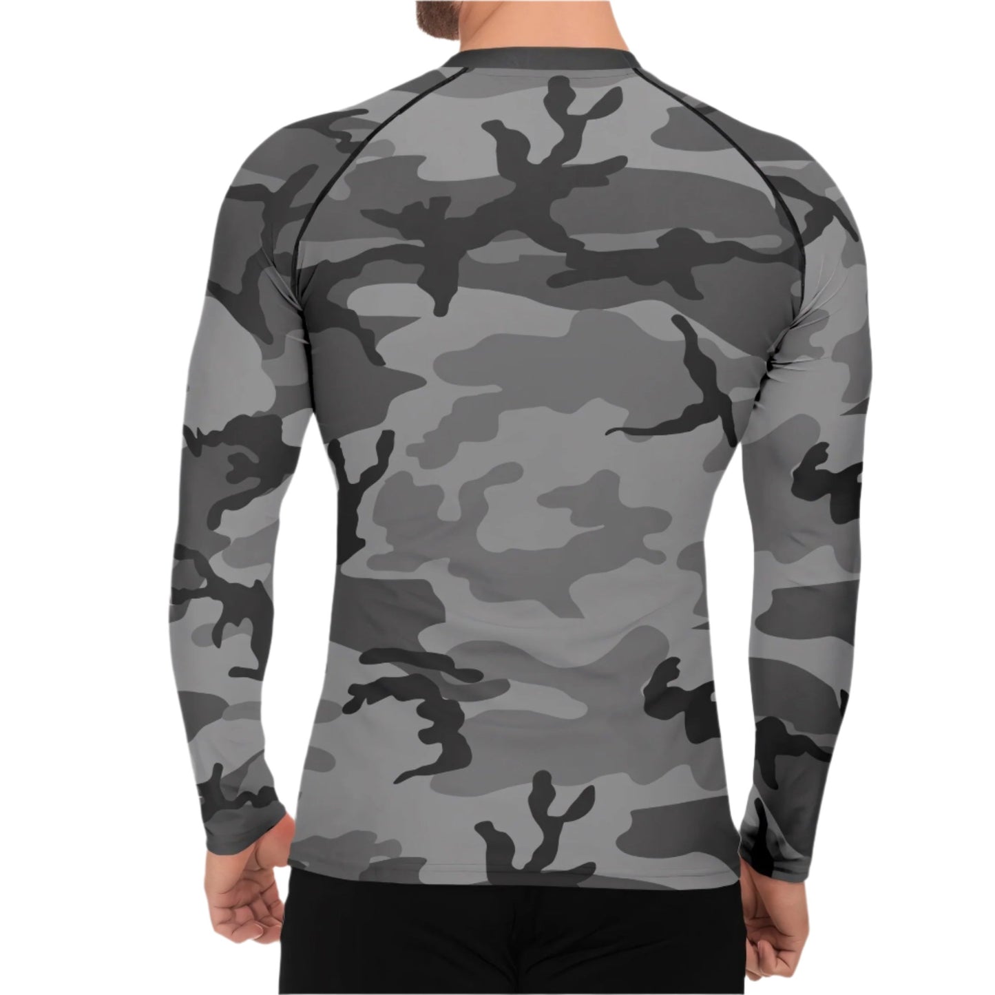 M81 Urban Camo Men's Long-sleeve Base Layer (Gray-Dominant Variation) _ Concealing Coloration