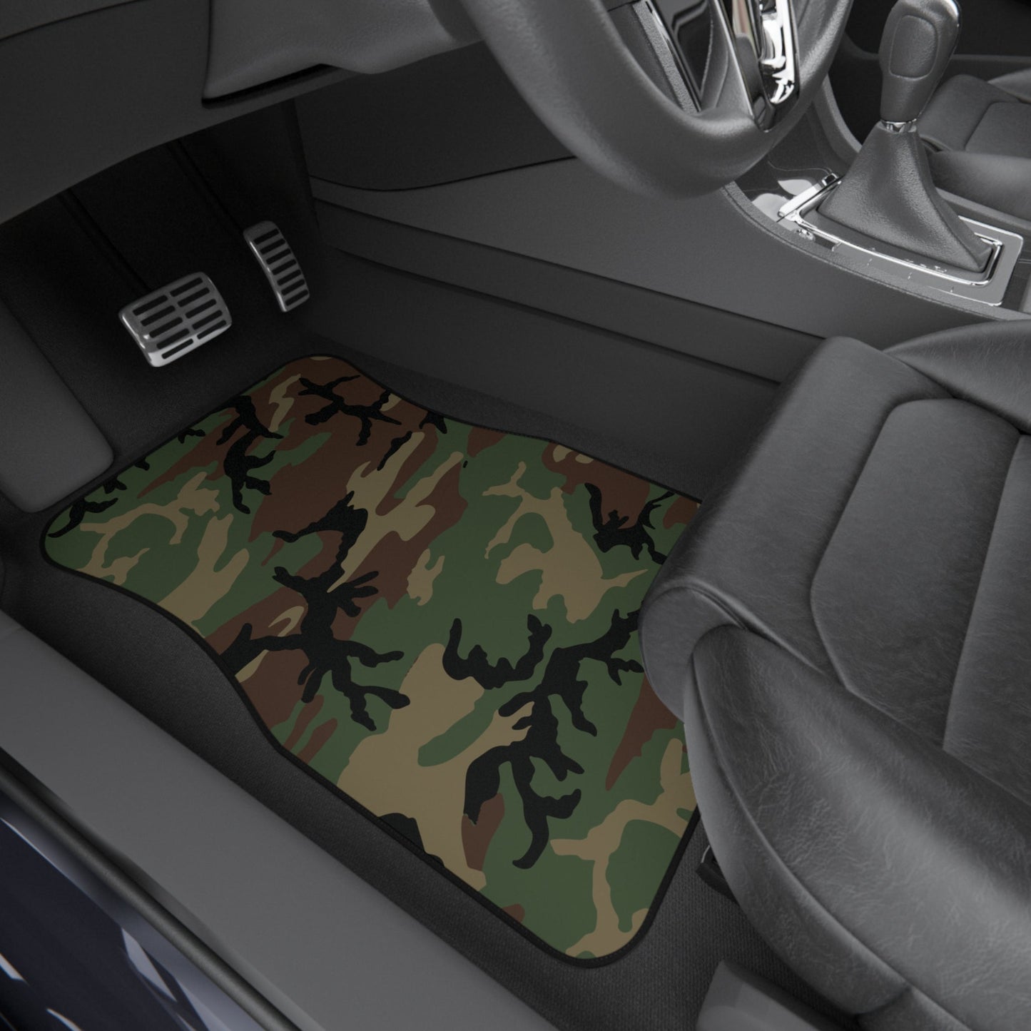 M81 Woodland Camo All-Weather Car Mats (Set of 4) _ Concealing Coloration