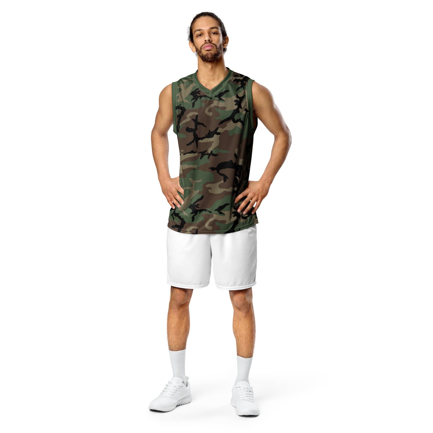 M81 Woodland Camo Basketball Jersey - Concealing Coloration