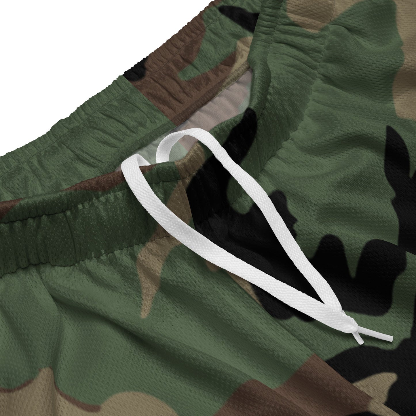 M81 Woodland Camo Basketball Shorts _ Concealing Coloration