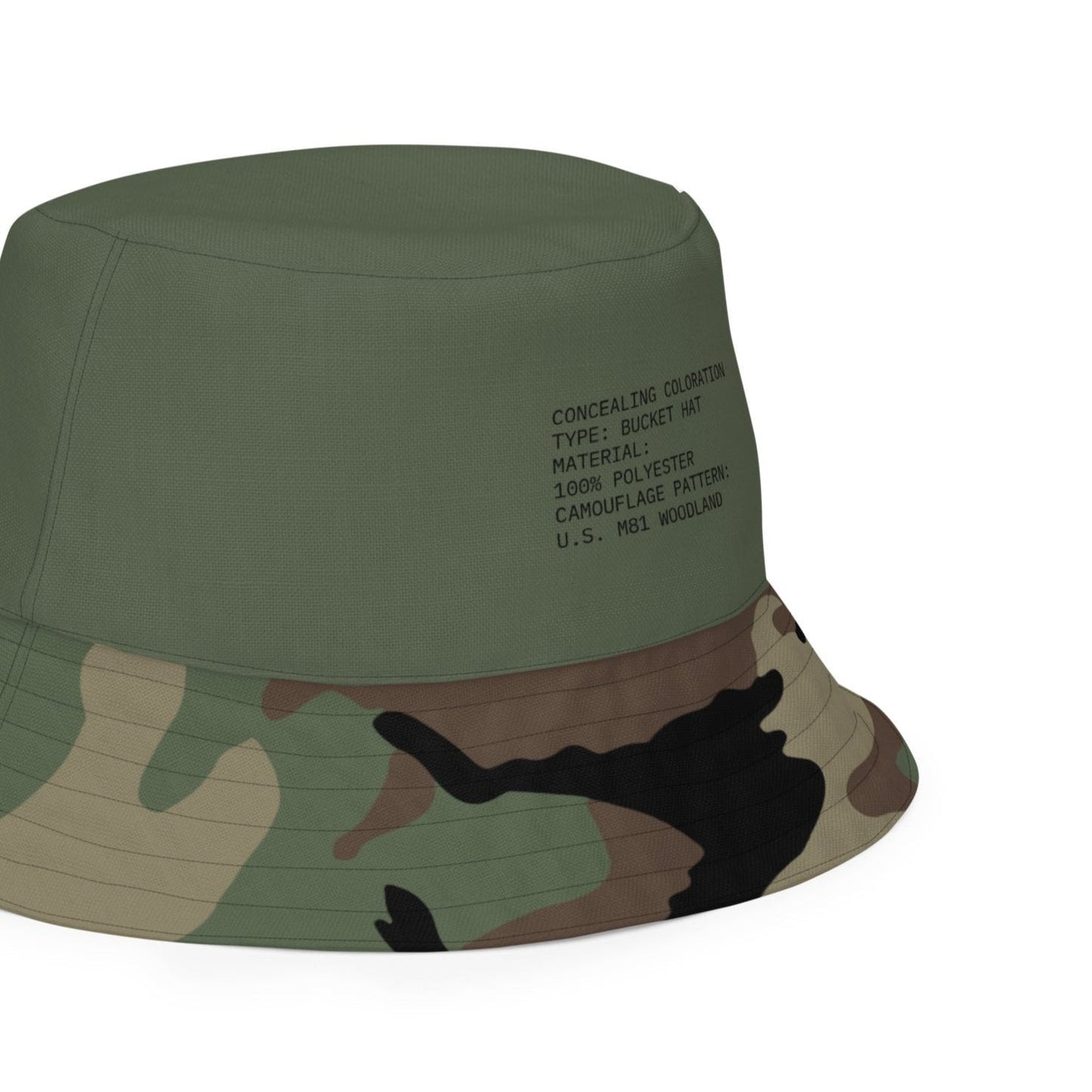 M81 Woodland Camo Bucket Hat _ Concealing Coloration