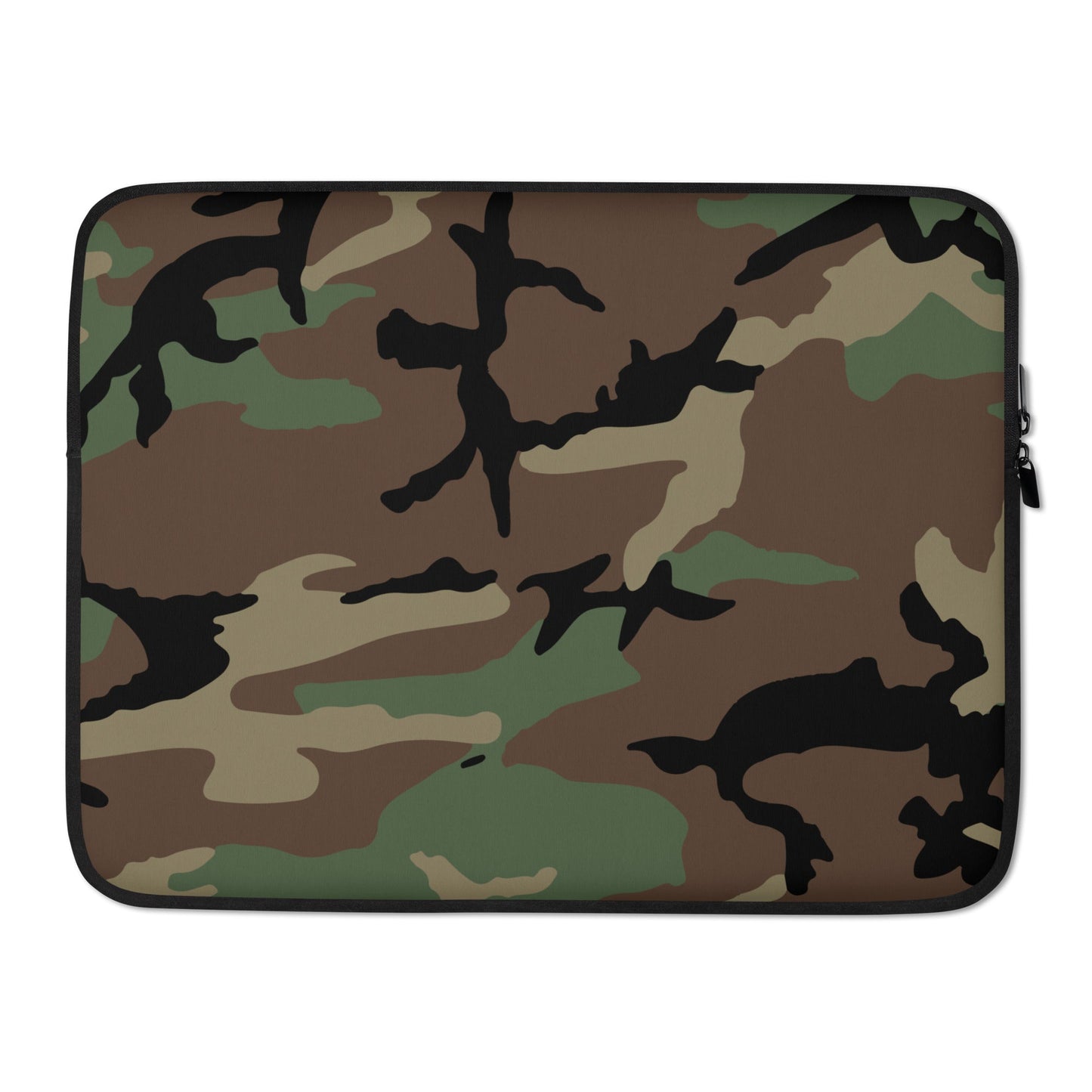 M81 Woodland Camo Laptop Sleeve _ Concealing Coloration