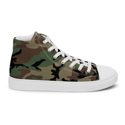 M81 Woodland Camo Men's Sneaker Hi - Concealing Coloration
