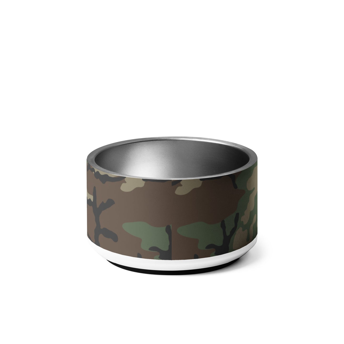 M81 Woodland Camo Pet Bowl 18oz - Concealing Coloration