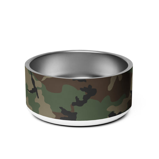 M81 Woodland Camo Pet Bowl 32oz - Concealing Coloration