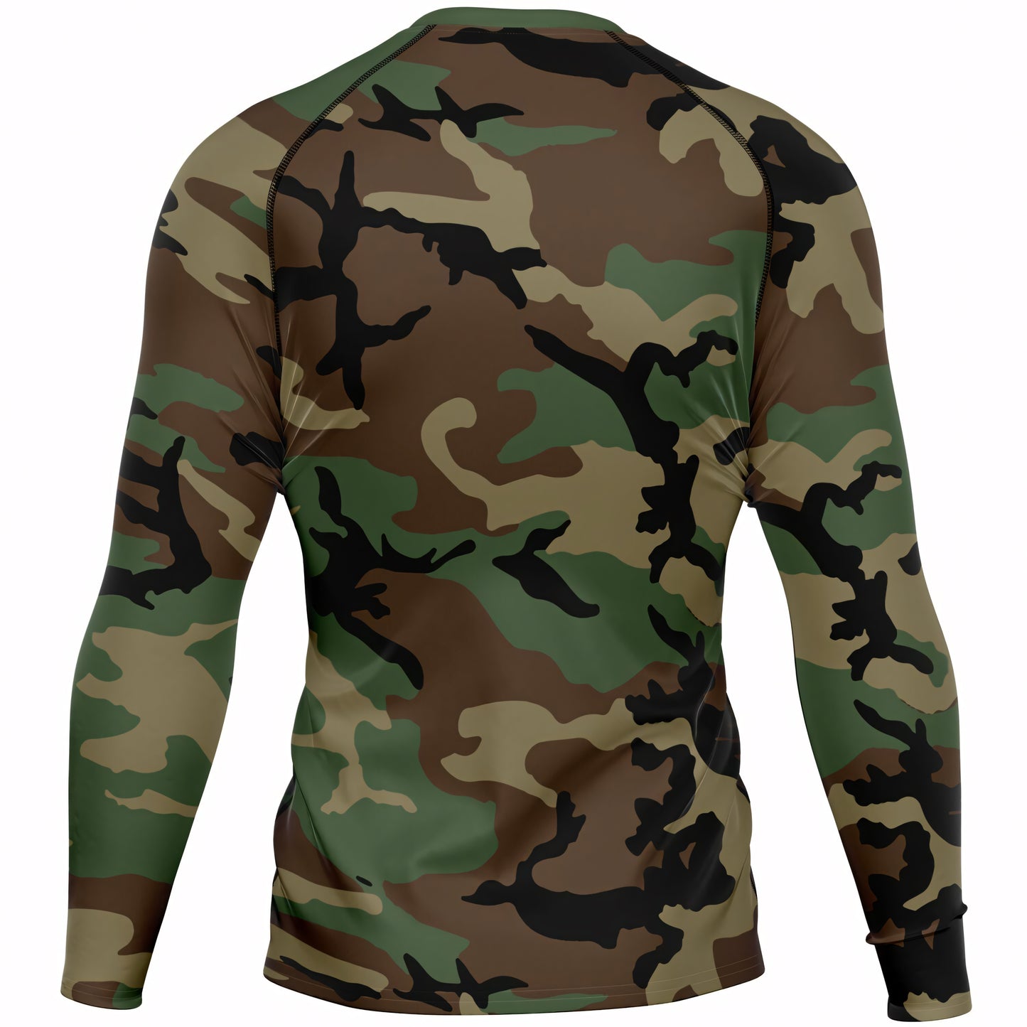 M81 Woodland Camo LS Rash Guard