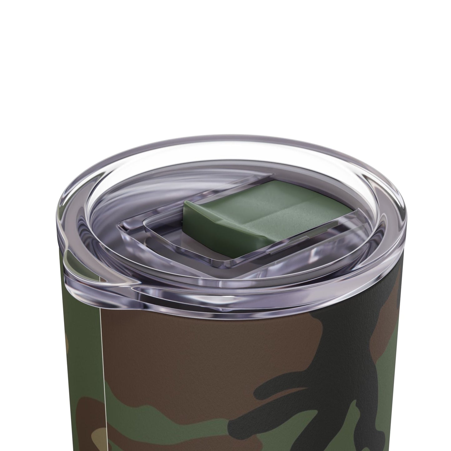 M81 Woodland Camo Skinny 20oz Tumbler with Straw _ Concealing Coloration