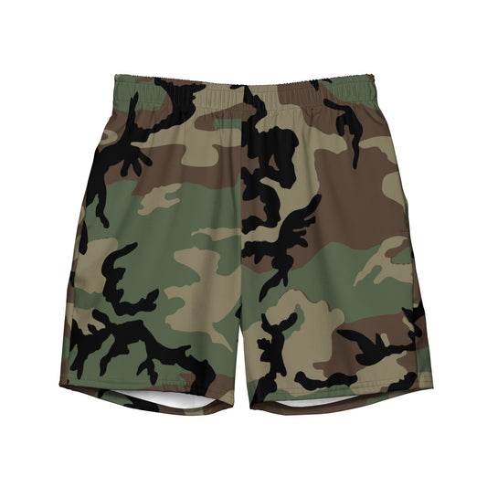 M81 Woodland Camo Swim Trunks - Concealing Coloration