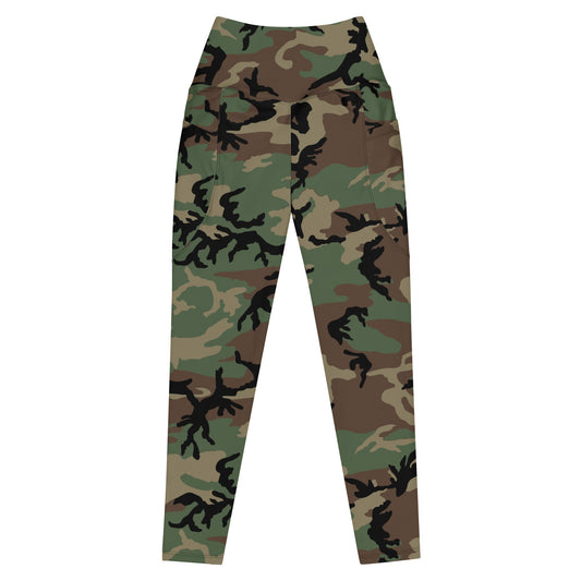 M81 Woodland Camo Tech Leggings - Concealing Coloration