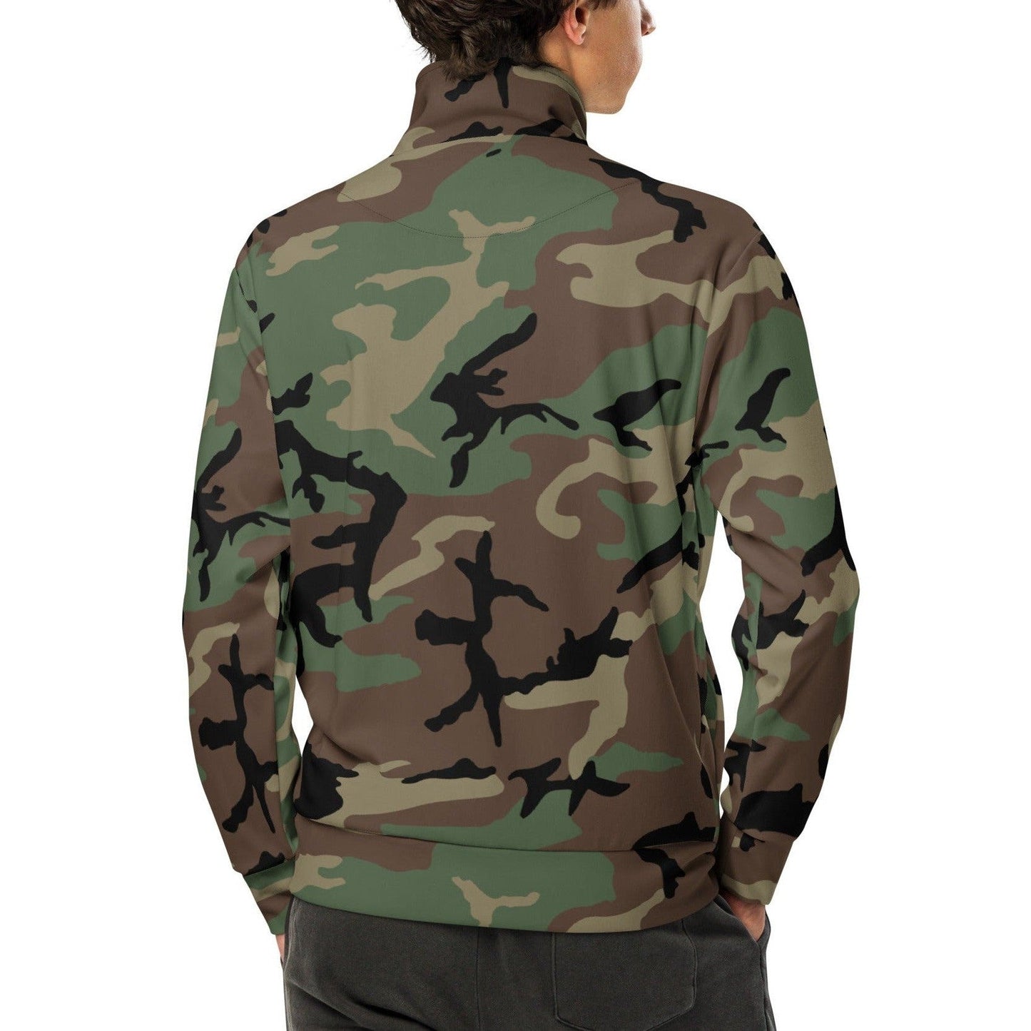 M81 Woodland Camo Track Jacket _ Concealing Coloration