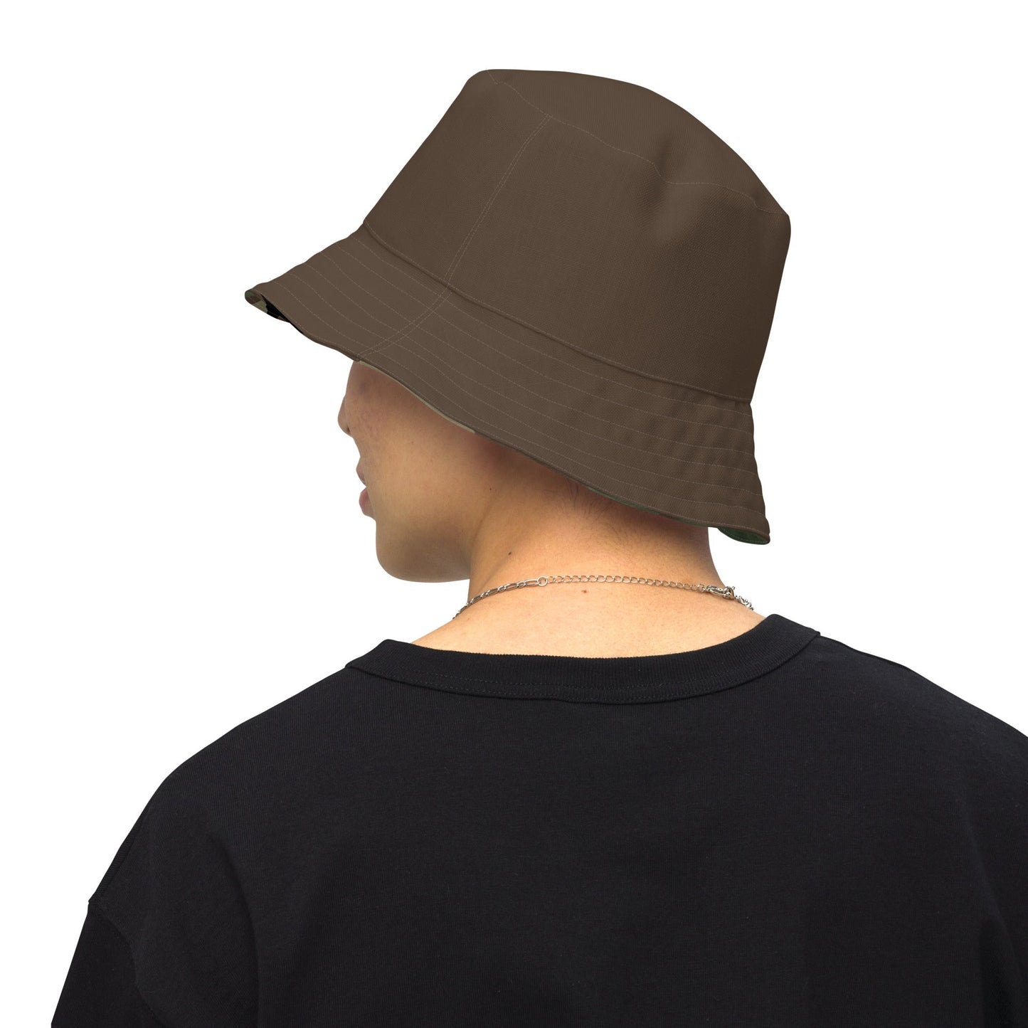 M81 Woodland Camo Underbrim Bucket Hat - Brown _ Concealing Coloration