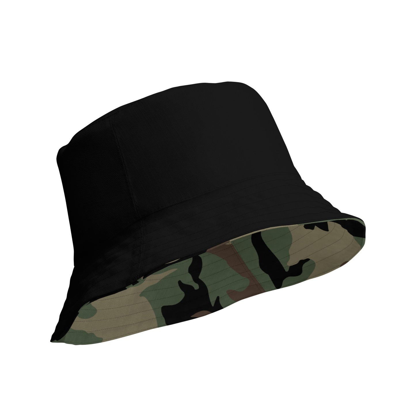 M81 Woodland Camo Underbrim Bucket Hat - Brown _ Concealing Coloration