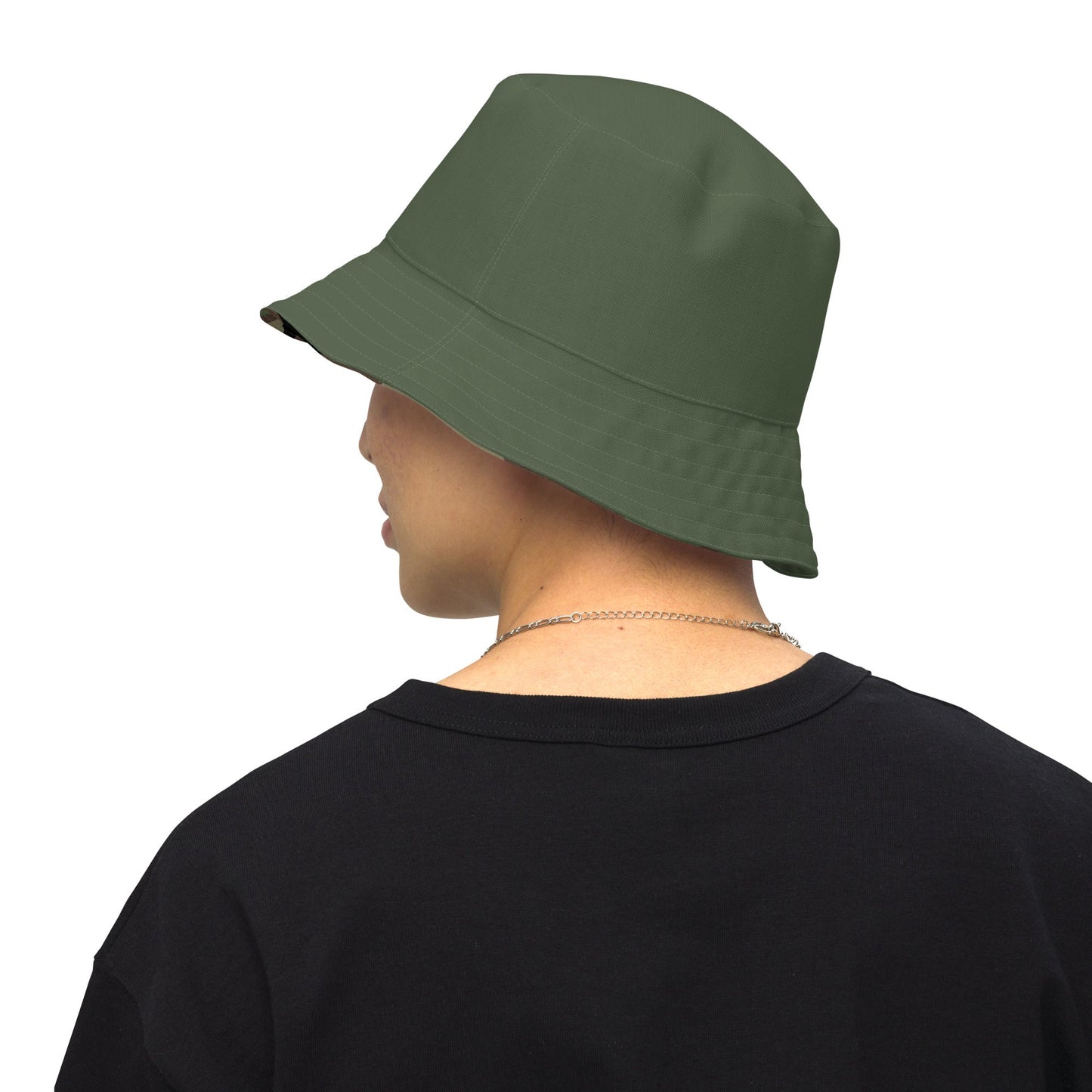 M81 Woodland Camo Underbrim Bucket Hat - Green _ Concealing Coloration