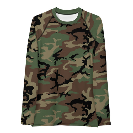 M81 Woodland Camo Women's Long-sleeve Base Layer - Concealing Coloration