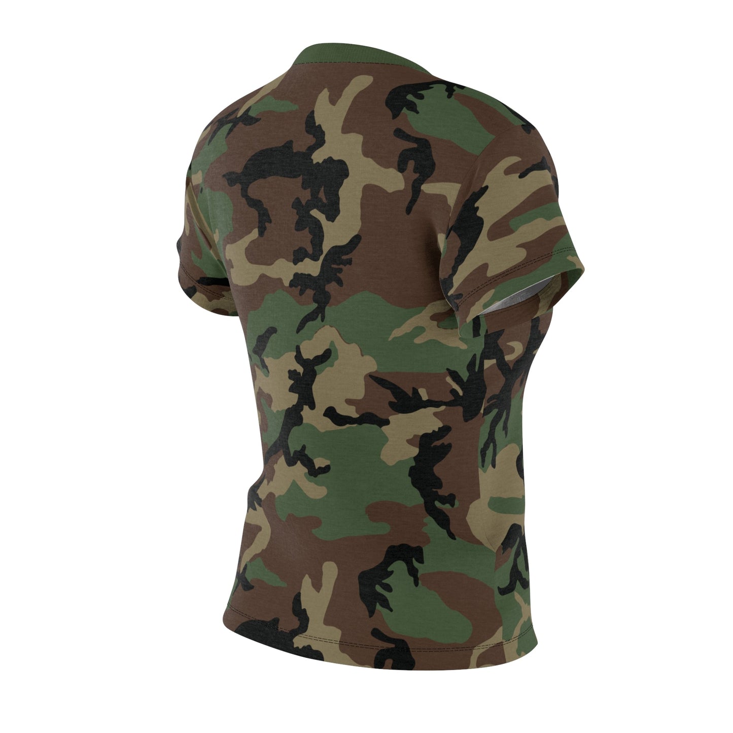 M81 Woodland Camo Women’s T-Shirt _ Concealing Coloration