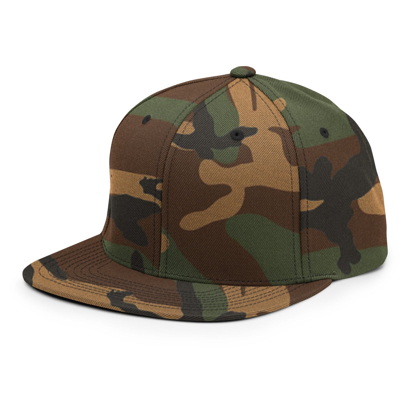 M81 Woodland Camouflage Snapback Hat 6098M _ Concealing Coloration