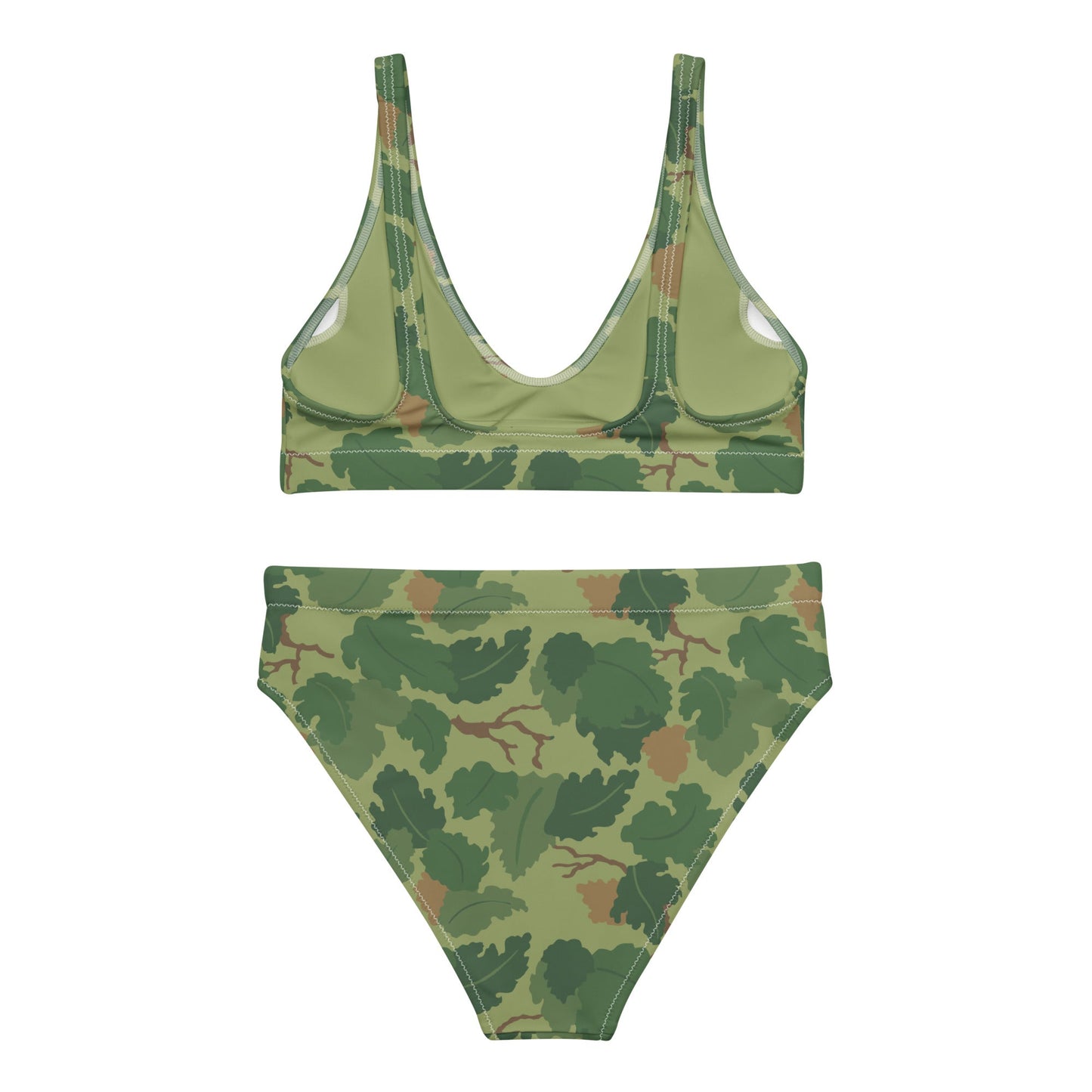 Mitchell Camo High-Waisted Bikini Set _ Concealing Coloration