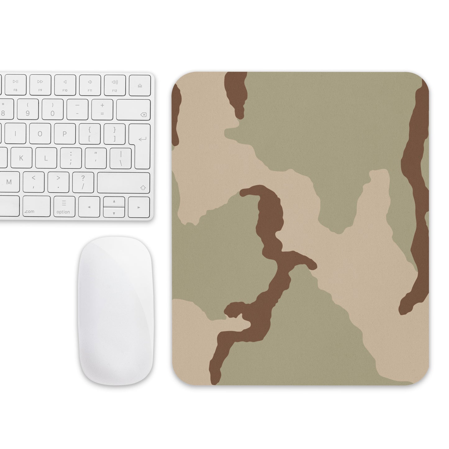 Three-Color Desert Camo Mouse Pad _ Concealing Coloration