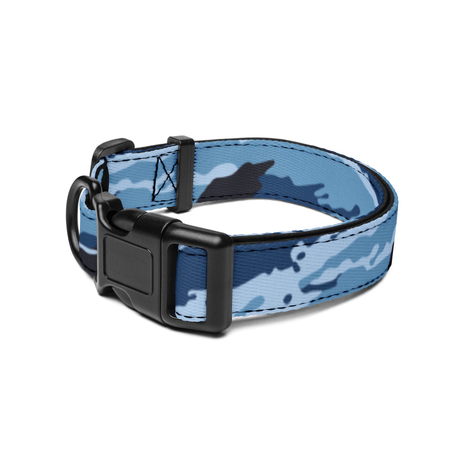 Kamysh Blue Camo Dog Collar - Concealing Coloration