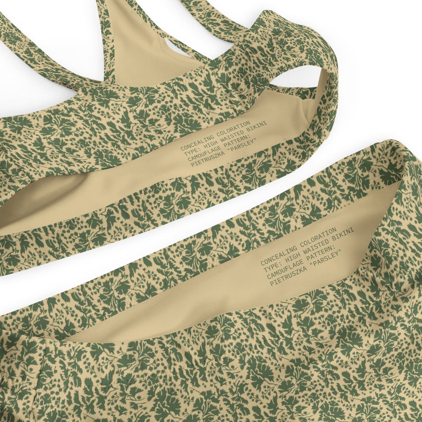 Pietruszka Camo High-Waisted Bikini Set _ Concealing Coloration