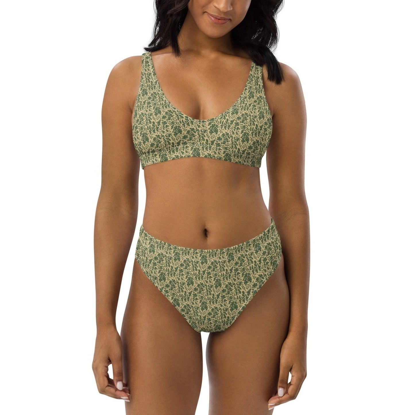 Pietruszka Camo High-Waisted Bikini Set _ Concealing Coloration