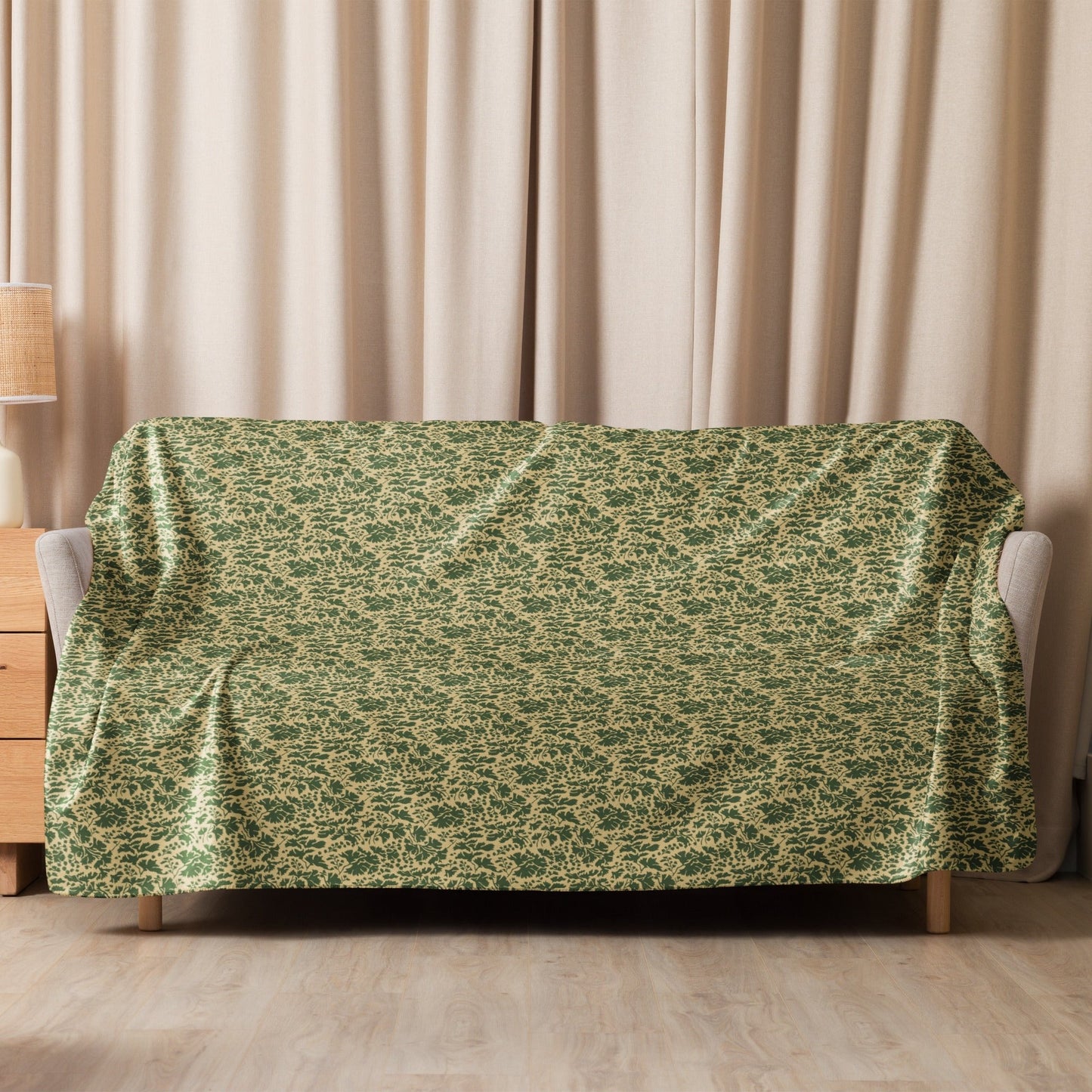 Pietruszka Camo Sherpa Blanket 60" x 80" _ Concealing Coloration