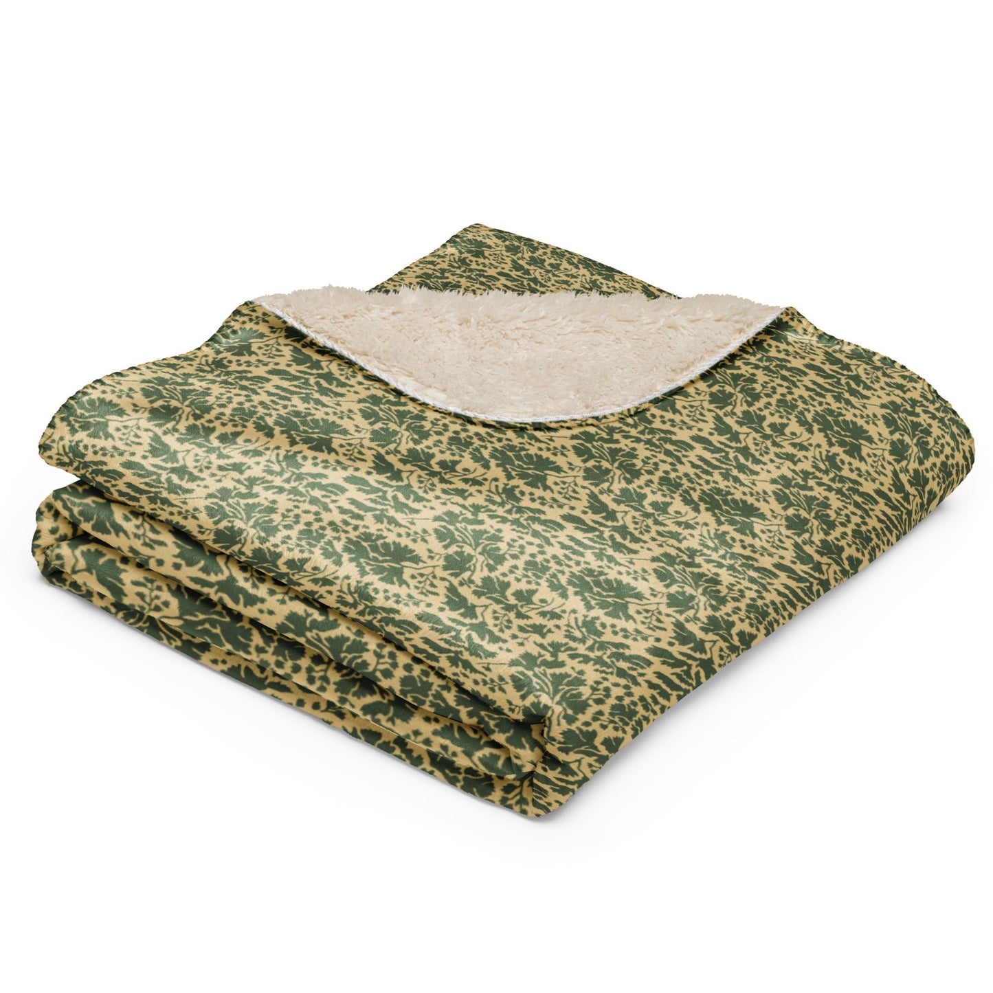 Pietruszka Camo Sherpa Blanket 60" x 80" _ Concealing Coloration