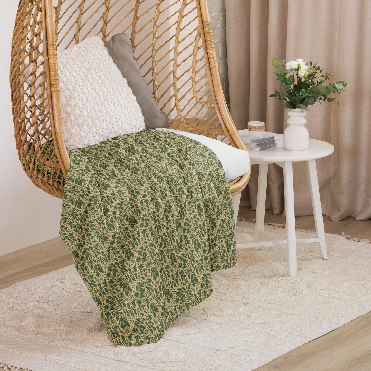 Pietruszka Camo Sherpa Blanket 60" x 80" _ Concealing Coloration