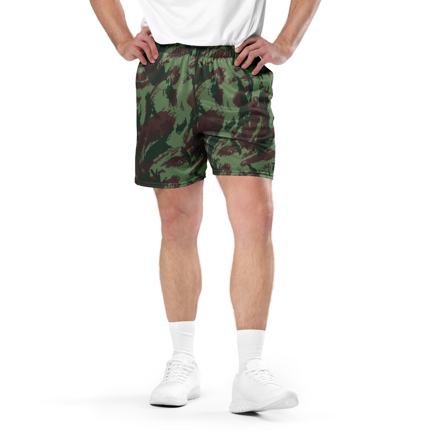 Portuguese Lizard Camo Basketball Shorts _ Concealing Coloration