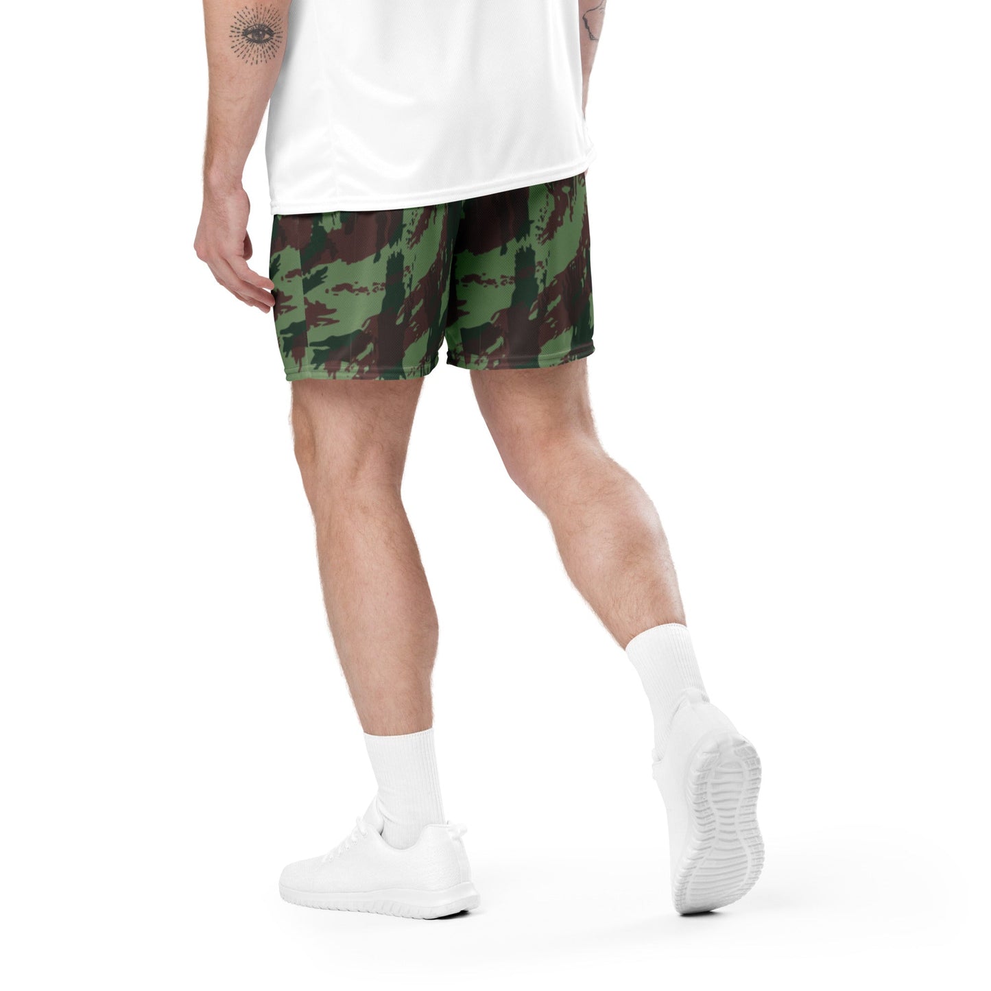Portuguese Lizard Camo Basketball Shorts _ Concealing Coloration